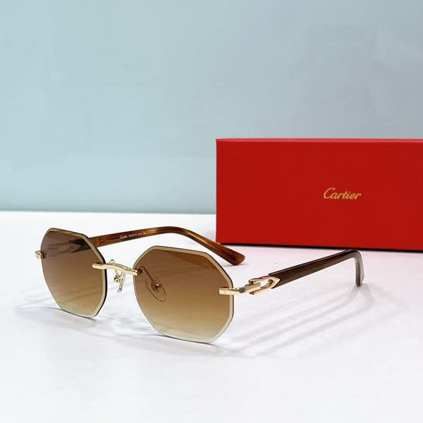 Cartier Unisex Glasses - Brown