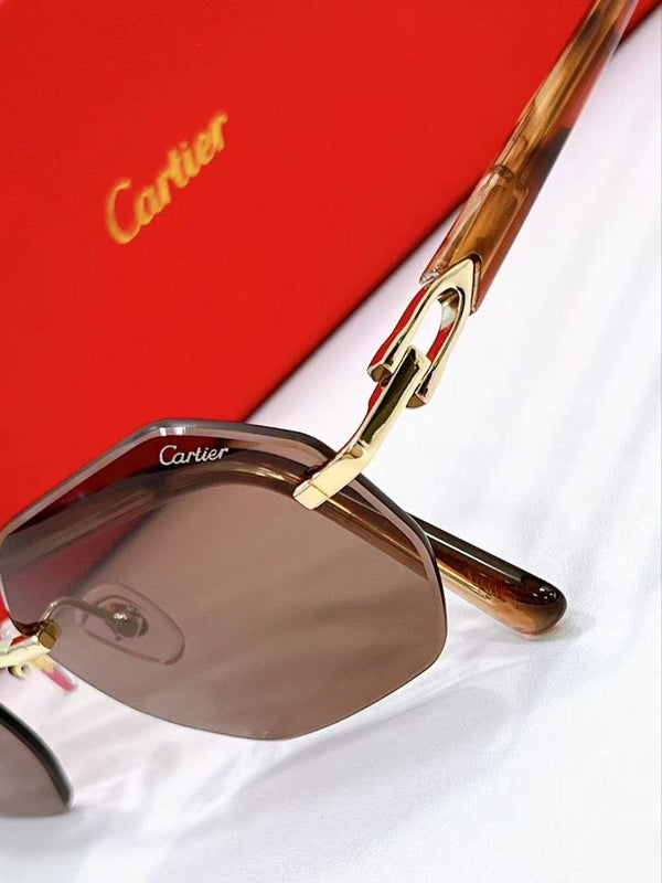 Cartier Unisex Glasses - Brown
