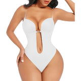 FAJA SEXY BACKLESS BODY SHAPER SEAMLESS DEEP BODYSUIT WITH PADDED BRA