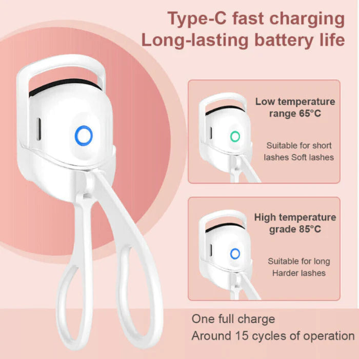 ELECTRIC HEATED EYELASH CURLER WITH ANTI-SCALDING TECHNOLOGY