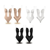 FAJA SEXY BACKLESS BODY SHAPER SEAMLESS DEEP BODYSUIT WITH PADDED BRA
